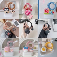 【50 Colors】3D cartoon cute little bear kitty Silicone Cable Protector Case for iPhone 15 14 13 12 11