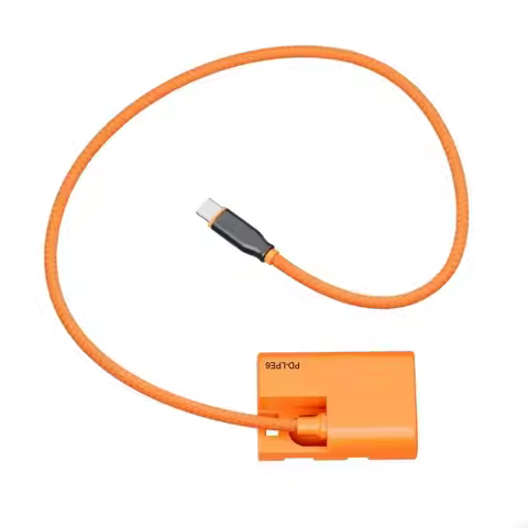 LP-E6 LP-E6N Dummy Battery USB-C/Type-C Power Adapter For Canon EOS R5 R5C R6 5DS R 7D 6D 5D3 5D4 90