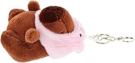 Toyvian Capybara Keychain Smiling Critters Strawberry Bulk Toys Blue Plush Key Ring