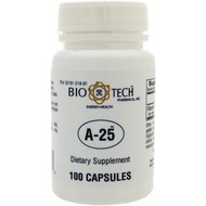 MSNOR Bio-Tech Pharmacal A-25 Vitamin A 25,000 IU - 100 Capsules