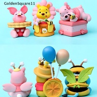 Goldensquare ตุ๊กตาฟิกเกอร์ Winnie The Pooh Piglet Eeyore แฮนด์เมด 6 แบบ
