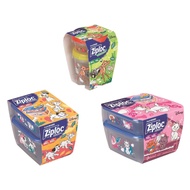 [Limited Design] Ziploc Set Screw Lock 300ml & 730ml each 1 piece & Container Rectangle 480ml & 820m