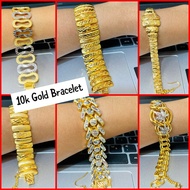 10K Pure Gold Big Bracelet for Ladies