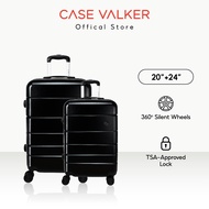 Case Valker Anna 2in1 PC+ABS Hard Case Luggage TSA Lock (24" + 20") Beg Bagasi