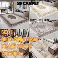 DUBAI 6XL KARPET PREMIUM EMBOSSED| Carpet Dubai | SIZE 6XL SOFT Permaidani Textiles