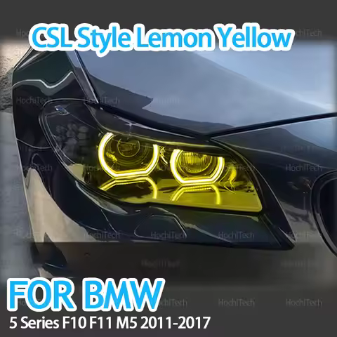 Lemon Yellow Daylight Angel Eyes CS CSL Style for BMW 5 Series F10 F11 M5 2010-2017 Super Bright Day