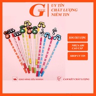 XO Music Note Spring Tip Pencil | Music Shaped Pencil | Music Note Logo Pencil