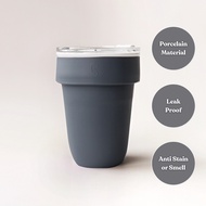 SWANZ Mizu Cup - Ceramic Coffee Tumbler Travel Mug With Lid