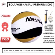 Bola Volly NASSAU PREMIUM 3000 Voli Official Size 5 Soft Touch