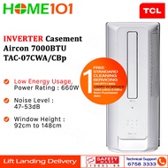 TCL INVERTER Casement Aircon 7000BTU TAC-07CWA/CBp