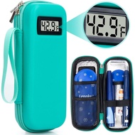 Insulin Cooler Travel Case TSA Approved, Temperature Display Insulin TravelCase, Portable Insulin Pe