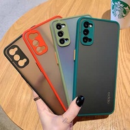 Case OPPO Reno4 เคสโทรศัพท์ ออฟโป้ เคสกันกระแทก ปุ่มสีผิวด้าน กันรอยกล้อง ขอบนิ่มหลังแข็ง