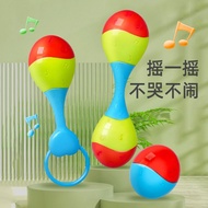 Children's Rattle Baby Double-Headed Hand Rattle Baby Toy Practice Head Grip 0-1 Years Old 2 Months 