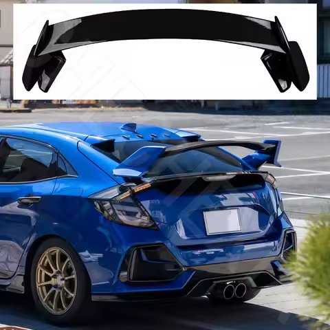 Spoiler Wings For 10th Gen Civic FK7 Hatchback TYPE-R Style Rear Wing ABS Aerodynamic Kit Car Body D