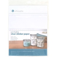 Silhouette Printable Clear Sticker Paper 8.8"x11" (8sheets)