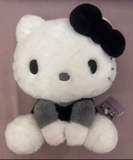 Eikoh 景品Sanrio Characters 黑白色系列 大毛公仔 - Hello Kitty (約高30cm)