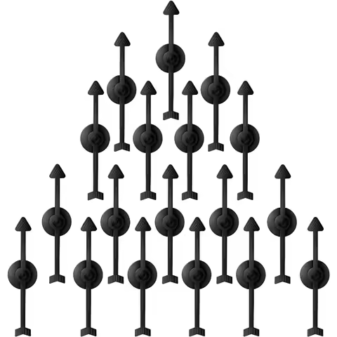 50PCS Arrow Spinner Black Arrow Game 4.5CM 7.5CM 10CM Plastic Spinner Arrow Toys for Party School Cl