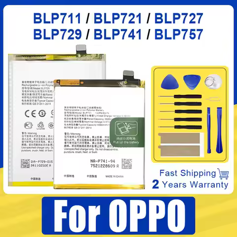 XDOU BLP711 BLP741 BLP757 BLP721 BLP729 BLP727 Battery For Oppo Realme için A1K A11 A11X A9C2 X2 XT 