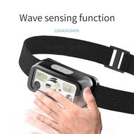 Emergency Headlamp Rechargeable Headlamp With Motion Sensor Waterproof Led Headlight Flashlight F1c2