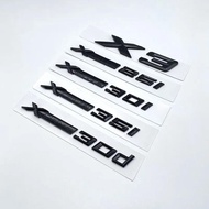 Glossy Black SDrive/XDrive Fender Emblem Badge for BMW X3 Trunk