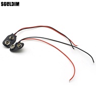 5pcs 9V Guitar Pickup Battery Clip Connector I Type T Type 9 Volt Battery Cable Black w Cable Black