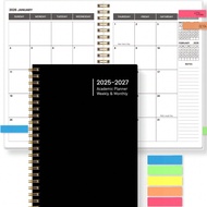 2026-2027 Planner Weekly And Monthly Notebook Spiral Day Plan Academic Appointment Book Agenda Journ