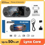 [Lynx Core] SF3000 Retro Handheld Game Console, 4.5 Inch IPS Screen Game Console, Wireless Mini Port