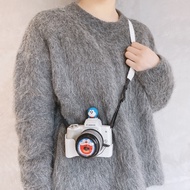 Suitable for Canon 200D Sony zv1 Fuji Panasonic GF10 Blue Fatty g7x Cartoon Digital Camera Bag Leath