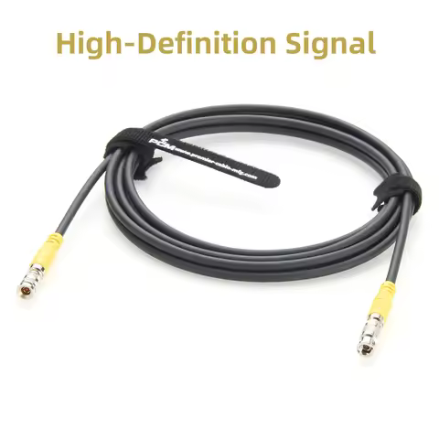 12G SDI HD-BNC Male to DIN 1.0/2.3 Male Cable High Flex Drag Chain CoaXPress CXP-6 CXP-12 Cable 75 O