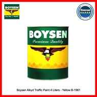 ☬ ♒ Boysen Alkyd Traffic Paint 4 Liters - Available Colors: Black / White / Yellow