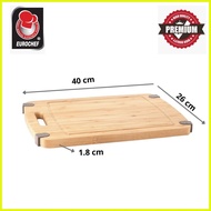 ◫  ◜  ◾ Eurochef Non Slip Bamboo Cutting Board Wooden Food Serving Tray Chopping Board Strong and