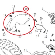 100% ORIGINAL WMOTO ES250i REAR FENDER // P0134540900000 100% ORIGINAL WMOTO ES250i
