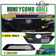 HC Cargo Honeycomb Front Grille Perodua Alza 2019 - 2026 Grille Black Front Sport Mesh Easy Install 