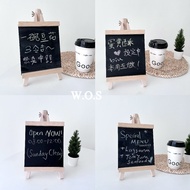 [Ready Stock](12*23/16*28/20*35)cm Mini Blackboard with Easel Stand/ Massage Display chalkboard/Tabl
