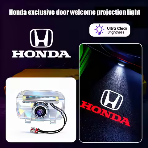 Honda Car Door Logo Welcome Light Projector Lamps Accessories For Honda Accord Civic FIT Insight CRV