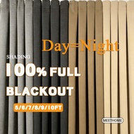 5/6/7/8/9/10Ft Curtain 100% Blackout Curtains with Black Liner Modern Ring High Quality Curtains