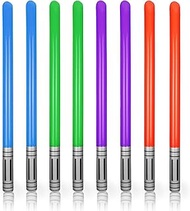 Pack of 8 Inflatable Lightsaber Swords, 4 Colours Inflatable Sword, Inflatable Lightsaber Sword Toy 