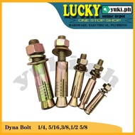 ☸▪Dyna Bolt ( Sleeve Anchor ) or Expansion Bolt (1/4", 5/16", 3/8")