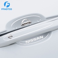 FFAOTIO Transparent Car Door Handle Protector Anti Collision Strip Car Accessories For Nissan Note G