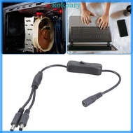 KOK DC5521 Y Splitter Power Extension Cable 5 5x2 1mm Female to Double Male Switcher for CCTV and LE