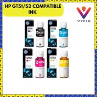 Compatible HP Premium ink Deskjet / Series Printer  GT51(bk) GT52 (C/M/Y) HP Series Refill Ink For hp680,678,704,46 etc