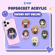 Popsocket acrylic anime Sword Art Online / Griptok Akrilik Sword Art Online / Aksesoris HP Anime