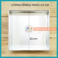 SQUARE TIN 4.5cm HEIGHT SIZE 23x23cm Cake Mold Cake/ Tart Sponge Cake/