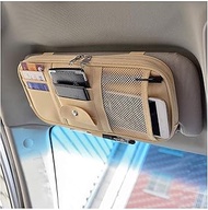 Car Sun Visor Organizer Bag,PU Leather Universal Auto Interior Accessories Pocket Organizer,Multi-Fu
