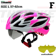 หมวกกันน็อคจักรยานแบบมีแว่นในตัว CIGNA รุ่น TB01