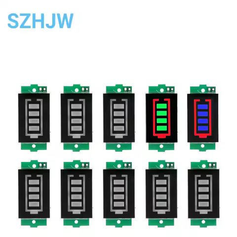 1-10pcs 1S-8S 1/2/3/4S Single 3.7V Lithium Battery Capacity Indicator Module 4.2V Display Electric V