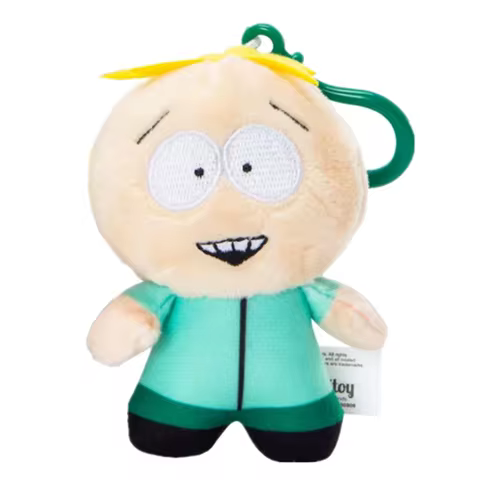New Cute Anime South Park Butters Plush Keychain Chains Small Pendant Kids Stuffed Toys For Children