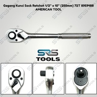 MATA AMERICAN TOOL 8959488 1/2" 72T Ratchet Socket Wrench Handle - Satin Sock Eye Handlebar / Satin 