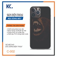 Skin sticker for Iphone 5/5s to 17promax Back skin sticker with border (C-002)