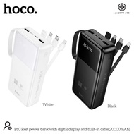 แบตสำรอง HOCO B10 Power Bank With Cables 4in1 20000mAh ชาร์จเร็ว 2.1A พร้อมสายชาร์จในตัว หน้าจอ LED